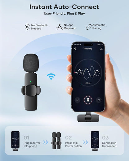 Kaio Wireless Microphone (TWO PACK)